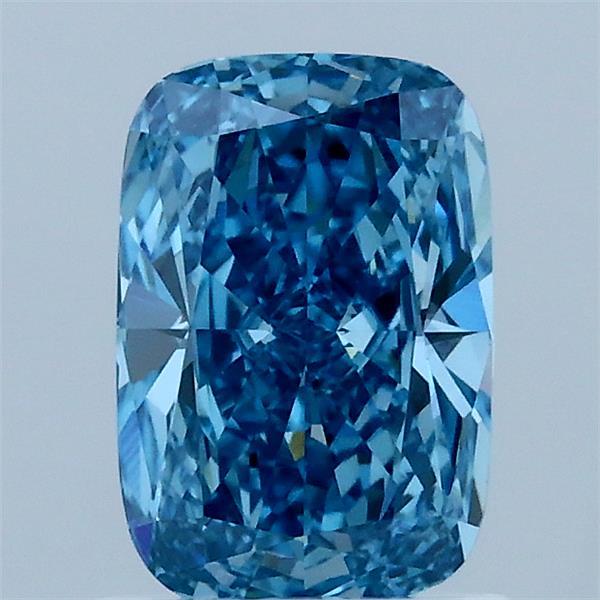 1.2ct Cushion FANCY VIVID BLUE VVS2 Lab Created Diamond