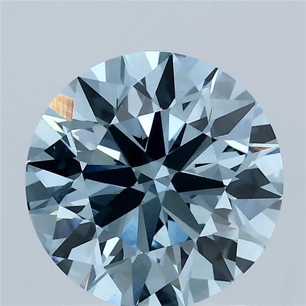1.81ct Round FANCY VIVID BLUE VS1 Lab Created Diamond