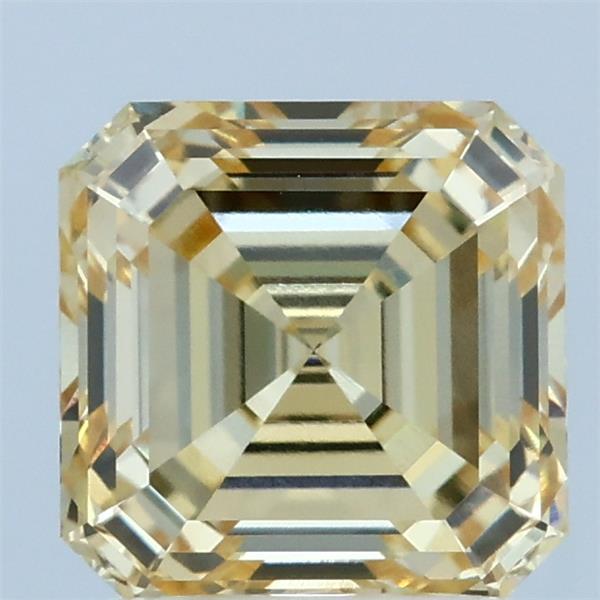 2.13ct Asscher FANCY YELLOW VVS2 Lab Created Diamond