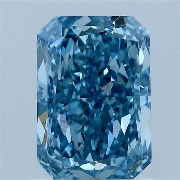 1.58ct Radiant FANCY VIVID BLUE VS1 Lab Created Diamond