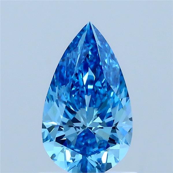 1ct Pear FANCY VIVID BLUE VS1 Lab Created Diamond