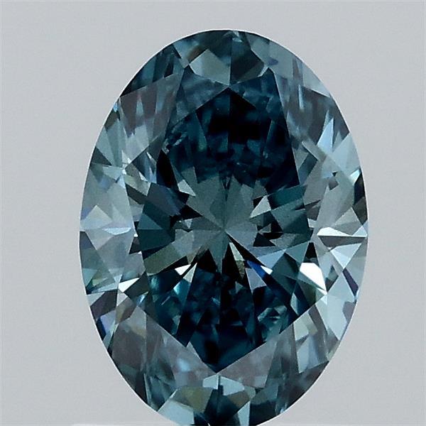 1.07ct Oval FANCY VIVID BLUE VS2 Lab Created Diamond