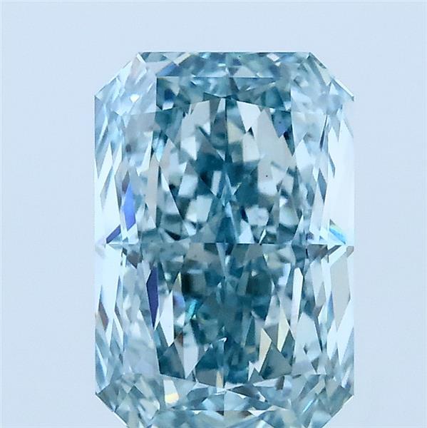2.02ct Radiant FANCY INTENSE BLUE VS1 Lab Created Diamond