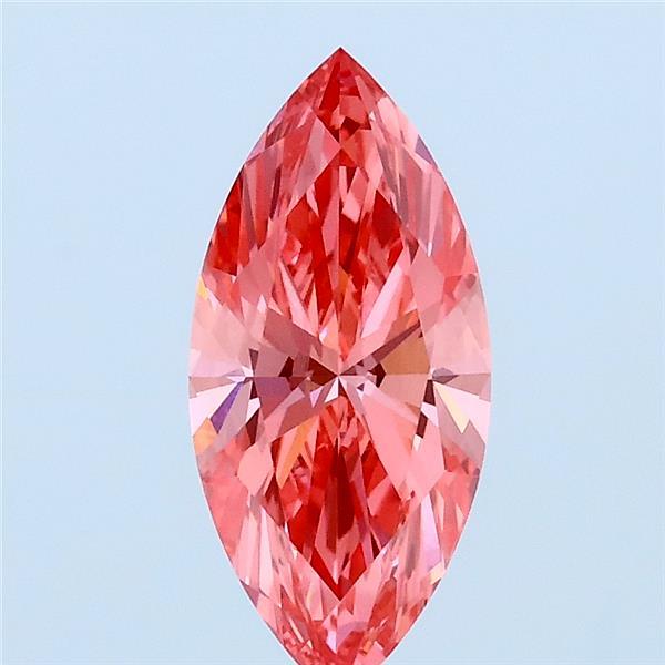 1.06ct Marquise FANCY VIVID PINK VVS2 Lab Created Diamond