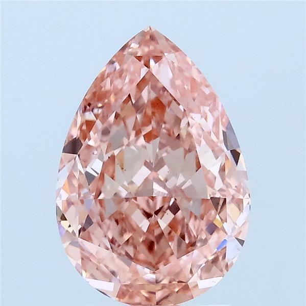 2.03ct Pear FANCY VIVID PINK VS2 Lab Created Diamond