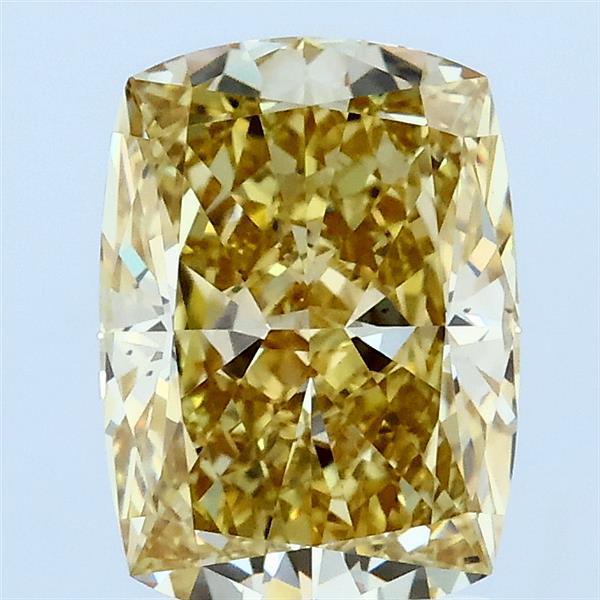 2.01ct Cushion FANCY INTENSE YELLOW VS1 Lab Created Diamond