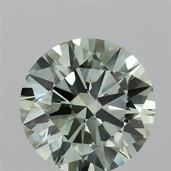 3.02ct Round FANCY VIVID GREEN VS1 Lab Created Diamond