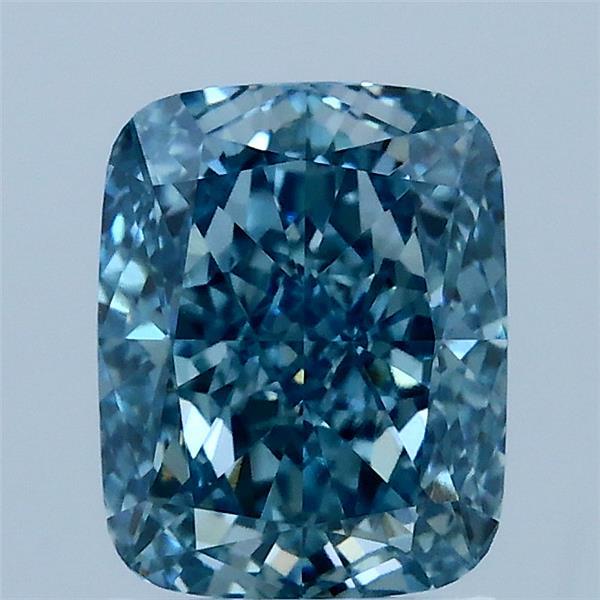 1.76ct Cushion FANCY VIVID BLUE VS1 Lab Created Diamond