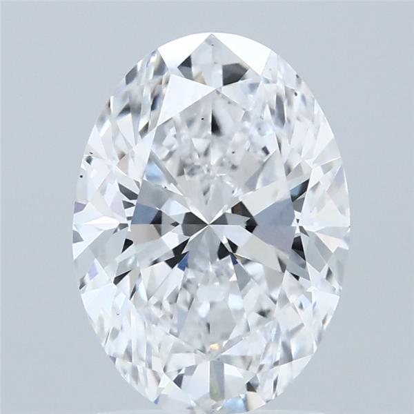 2ct Oval D VS2 Lab Created Diamond