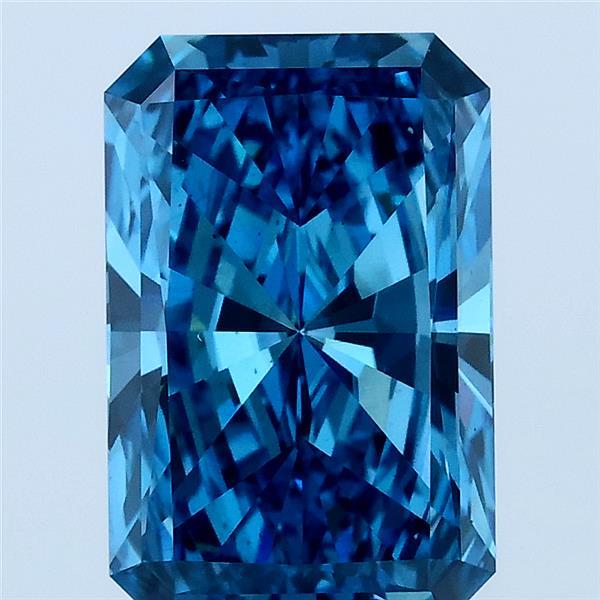 3ct Radiant FANCY VIVID BLUE VS1 Lab Created Diamond