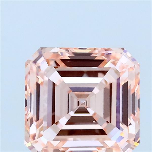 2ct Asscher FANCY INTENSE PINK VS1 Lab Created Diamond