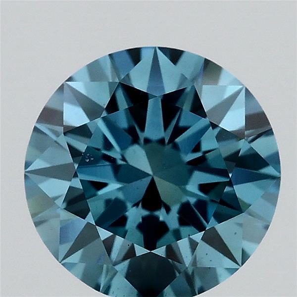 1.8ct Round FANCY VIVID BLUE VS2 Lab Created Diamond