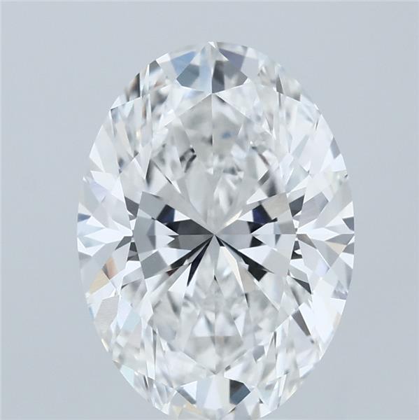 3ct Oval F VVS2 Lab Created Diamond