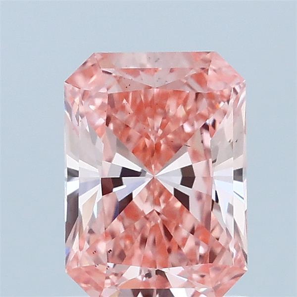 1.01ct Radiant FANCY VIVID PINK VS2 Lab Created Diamond