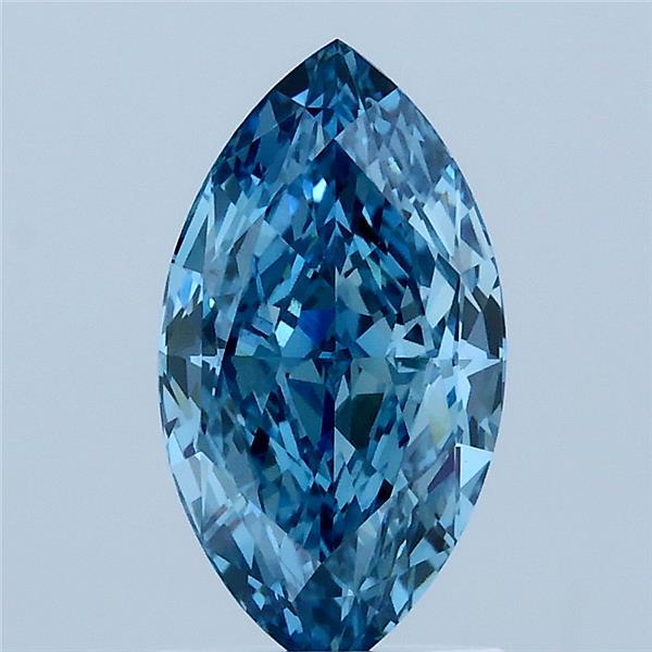 1.56ct Marquise FANCY VIVID BLUE VS1 Lab Created Diamond