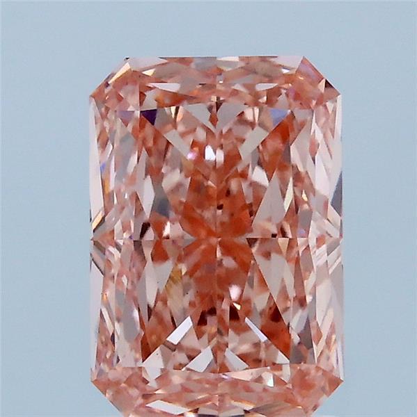 2.09ct Radiant FANCY VIVID PINK VS1 Lab Created Diamond