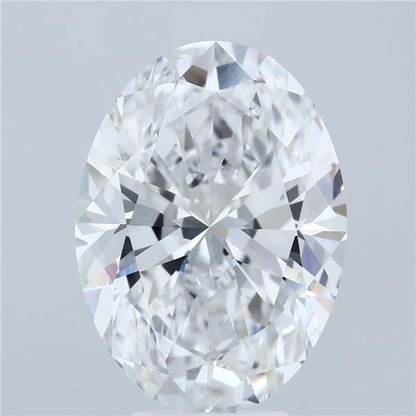 6.18ct Oval E VVS2 Lab Created Diamond