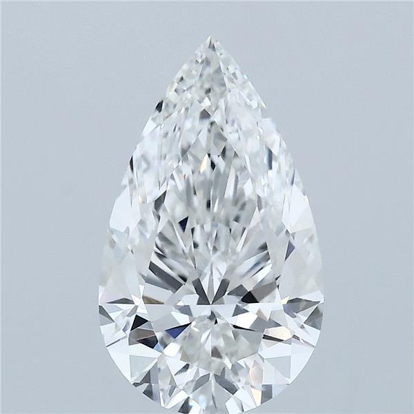 2.38ct Pear F VVS2 Lab Created Diamond