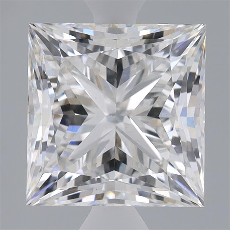2.46ct Princess F VS1 Lab Created Diamond