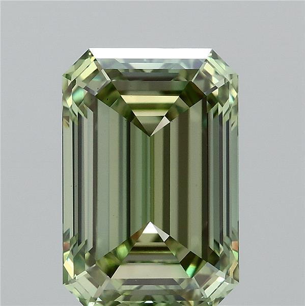 2.07ct Emerald FANCY VIVID GREEN VS1 Lab Created Diamond
