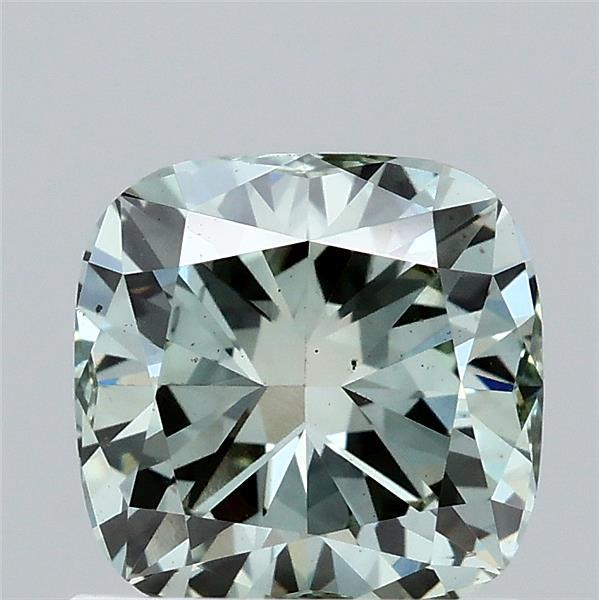 1.01ct Cushion FANCY INTENSE GREEN VS2 Lab Created Diamond