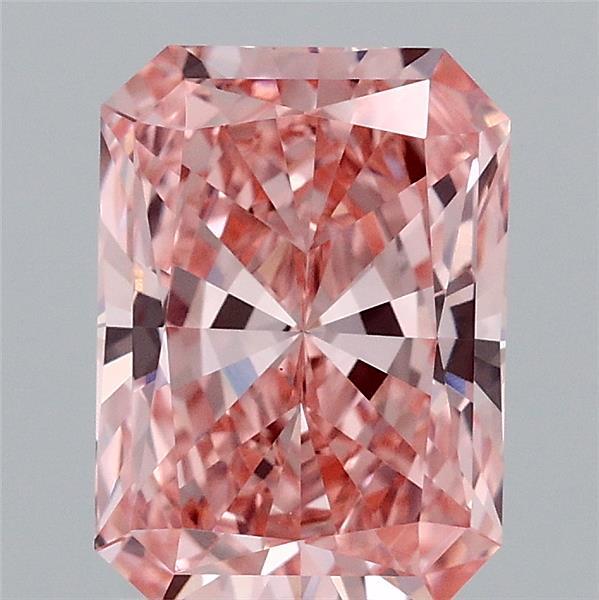 2.05ct Radiant FANCY VIVID PINK VS1 Lab Created Diamond