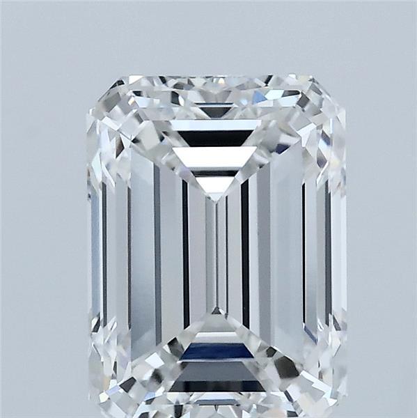 2.51ct Emerald F VVS2 Lab Created Diamond