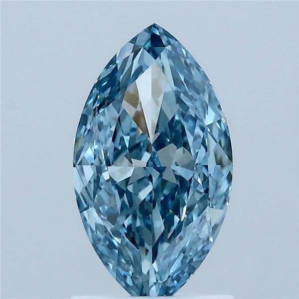 1.56ct Marquise FANCY VIVID BLUE VS1 Lab Created Diamond