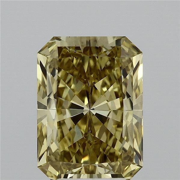 4.02ct Radiant FANCY INTENSE YELLOW VS1 Lab Created Diamond