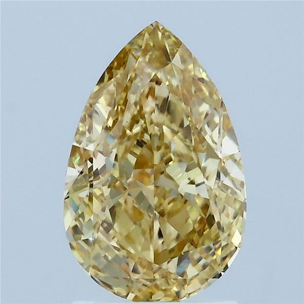 2.07ct Pear FANCY INTENSE YELLOW VS1 Lab Created Diamond