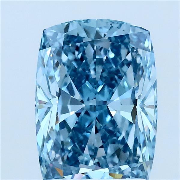 2ct Cushion FANCY VIVID BLUE VS1 Lab Created Diamond