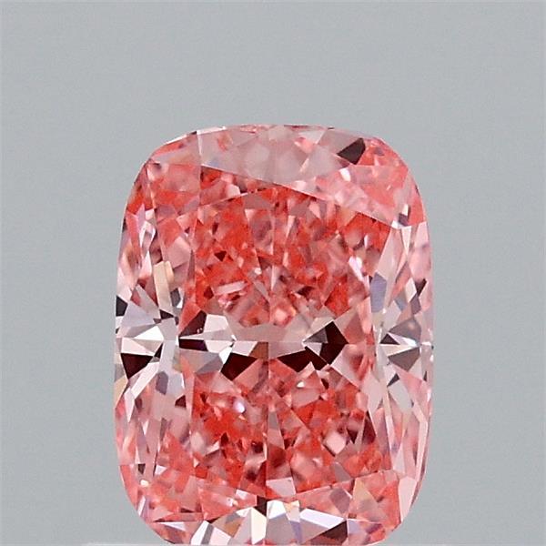 0.91ct Cushion FANCY VIVID PINK VS1 Lab Created Diamond