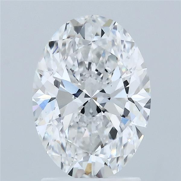 2.06ct Oval D VVS2 Lab Created Diamond