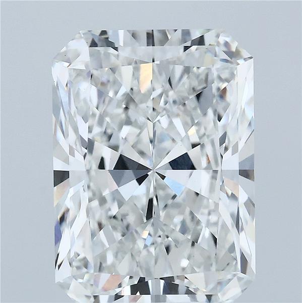 6.29ct Radiant F VVS2 Lab Created Diamond