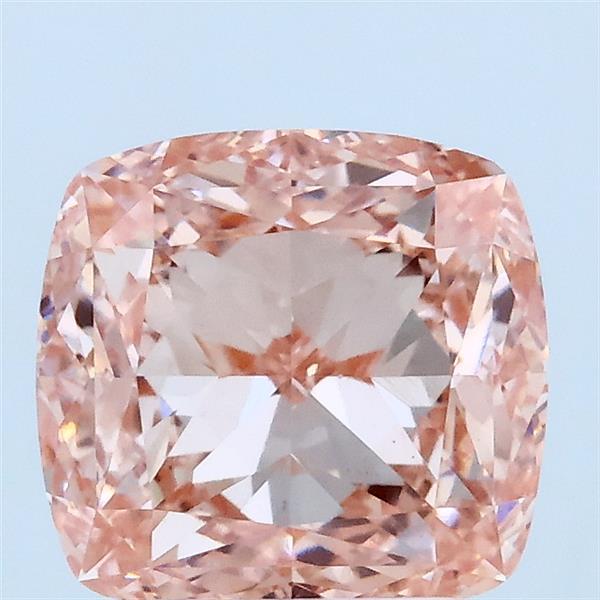 3ct Cushion FANCY INTENSE PINK VS1 Lab Created Diamond