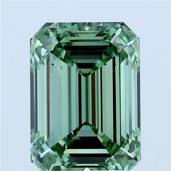 3.08ct Emerald FANCY VIVID GREEN VS2 Lab Created Diamond