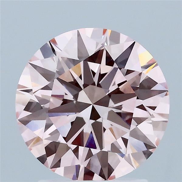 2.05ct Round FANCY INTENSE PINK VVS2 Lab Created Diamond