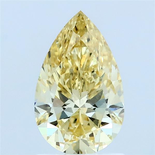1.01ct Pear FANCY INTENSE YELLOW VS1 Lab Created Diamond