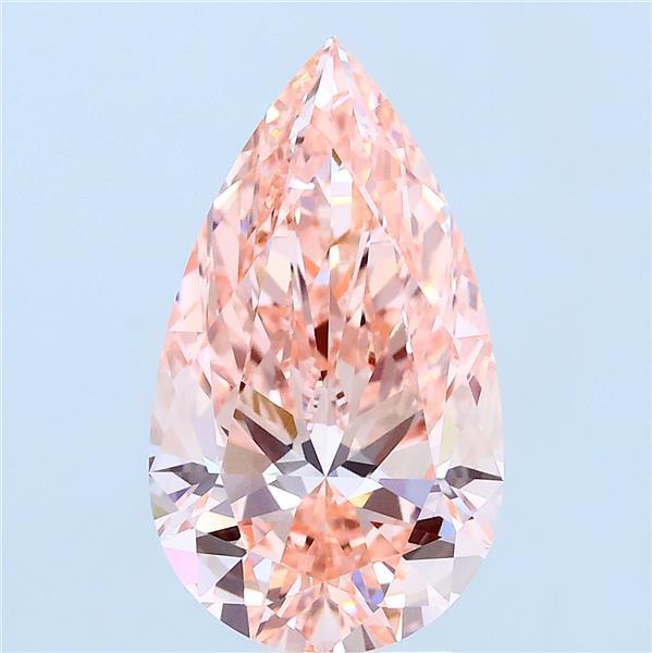 3.01ct Pear FANCY VIVID PINK VS1 Lab Created Diamond