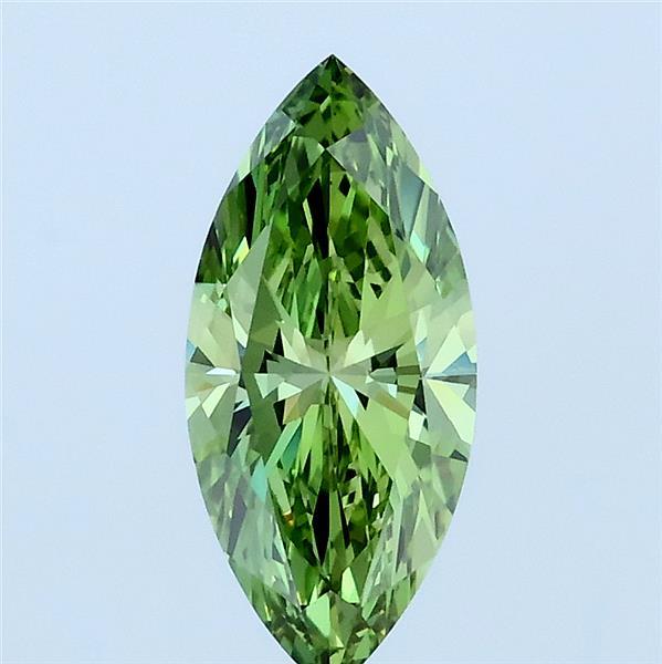 1ct Marquise FANCY VIVID GREEN VVS2 Lab Created Diamond