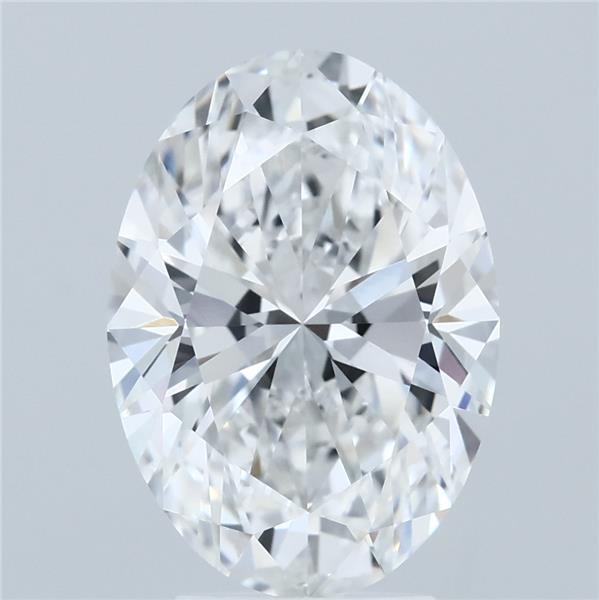 4.01ct Oval F VVS2 Lab Created Diamond