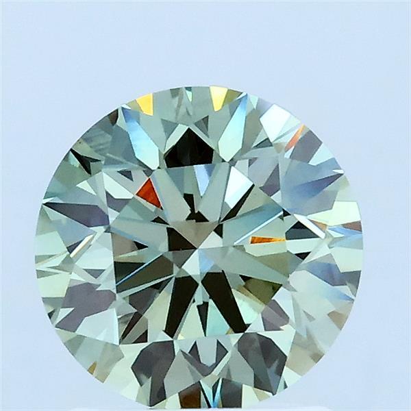 1.58ct Round FANCY VIVID GREEN VS1 Lab Created Diamond