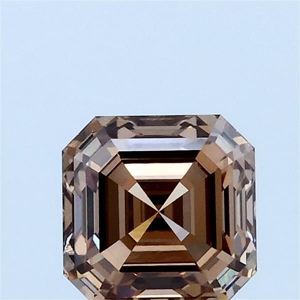 1.02ct Asscher FANCY BROWN VVS2 Lab Created Diamond