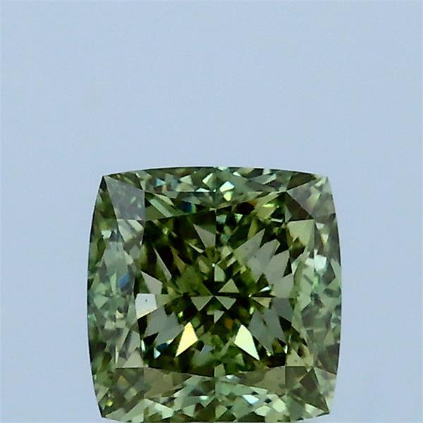 1.01ct Cushion FANCY INTENSE GREEN VS1 Lab Created Diamond