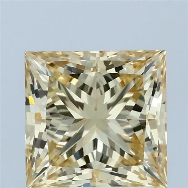 2ct Princess FANCY INTENSE YELLOW VVS2 Lab Created Diamond