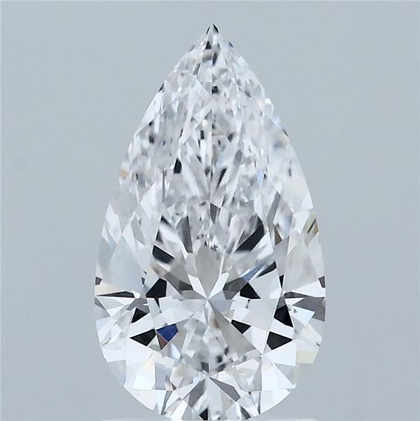 1.6ct Pear D VVS1 Lab Created Diamond