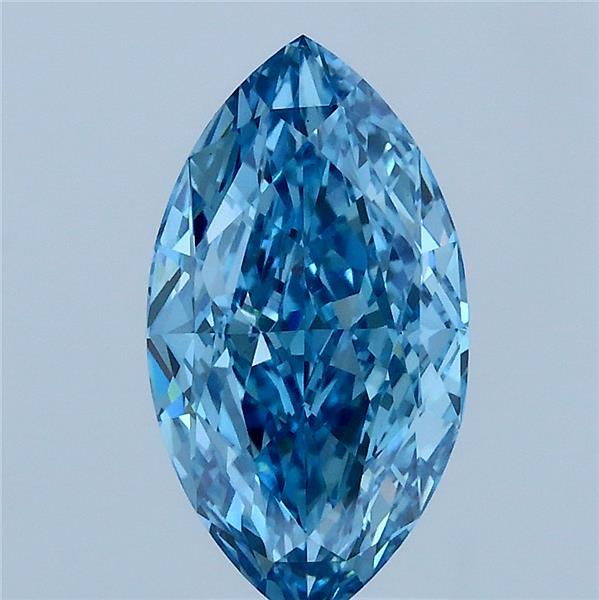2.09ct Marquise FANCY VIVID BLUE VS1 Lab Created Diamond