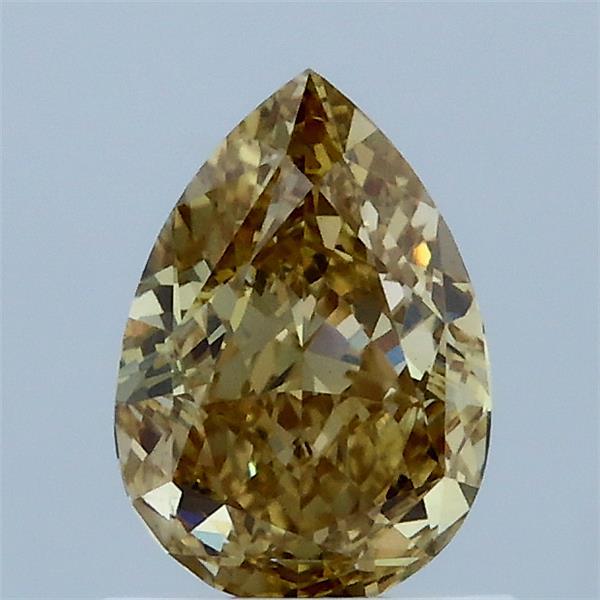 1ct Pear FANCY INTENSE YELLOW VS1 Lab Created Diamond