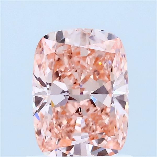 1ct Cushion FANCY VIVID PINK VS2 Lab Created Diamond