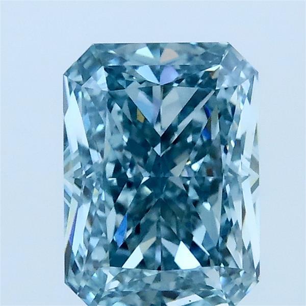 1.51ct Radiant FANCY INTENSE BLUE VS1 Lab Created Diamond